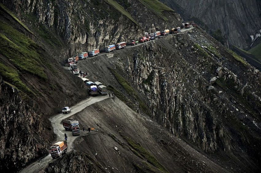Una de las carreteras peligrosas del mundo Zoji La Pass