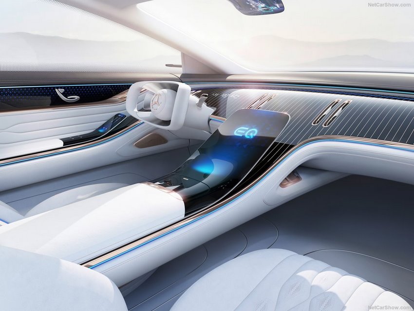 Interior del Mercedes-Benz Vision EQS
