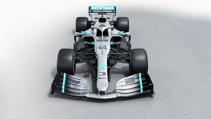 El monoplaza de Mercedes el W10 para F1 2019