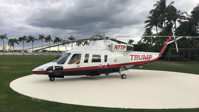 El otro Sikorsky S-76B Blanco de DOnald Trump