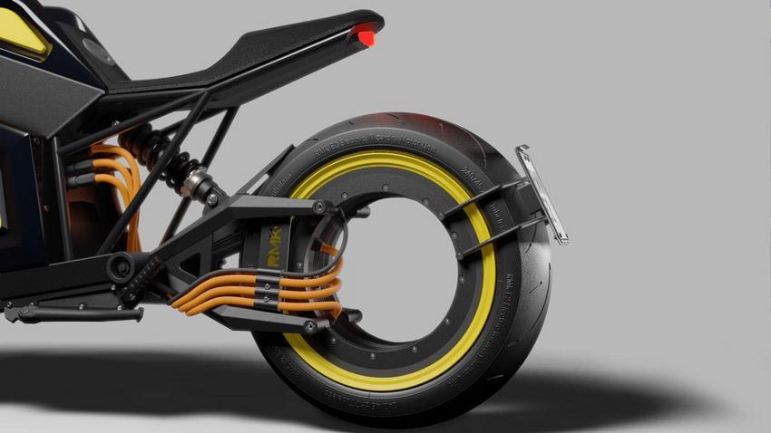 Moto eléctrica RMK E2 rueda trasera con motor incorporado