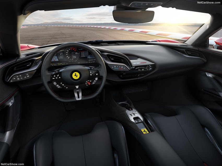 Interior del Ferrari SF90 Stradale