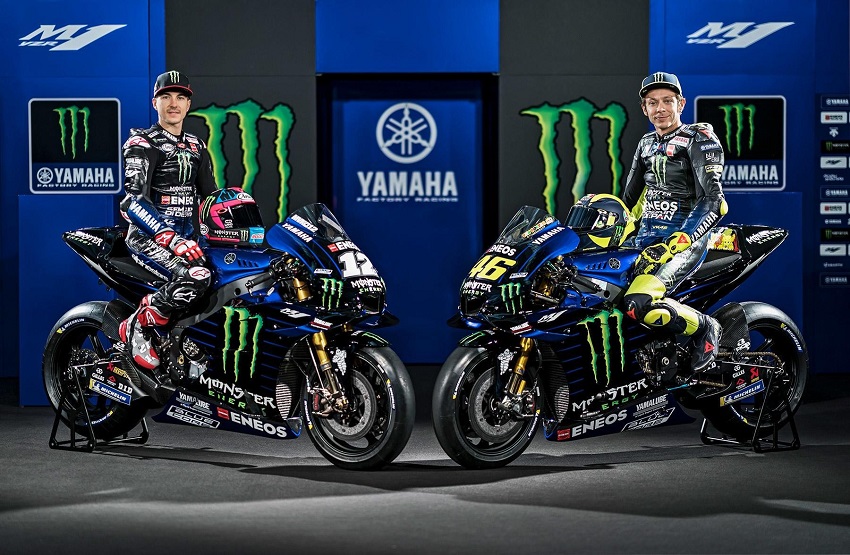  Maverick Vinales y Valentino Rossi Yamaha MotoGP 2019