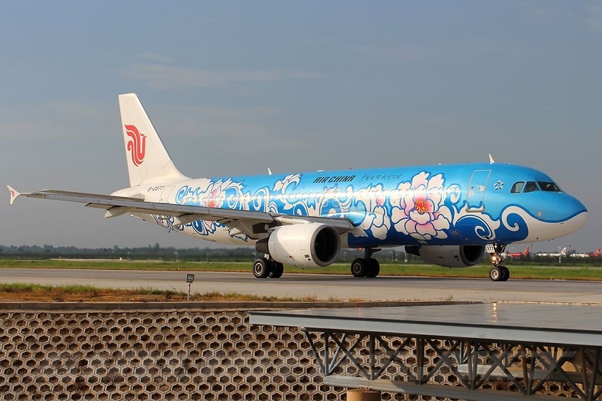 Air china con sus aviones diseñados