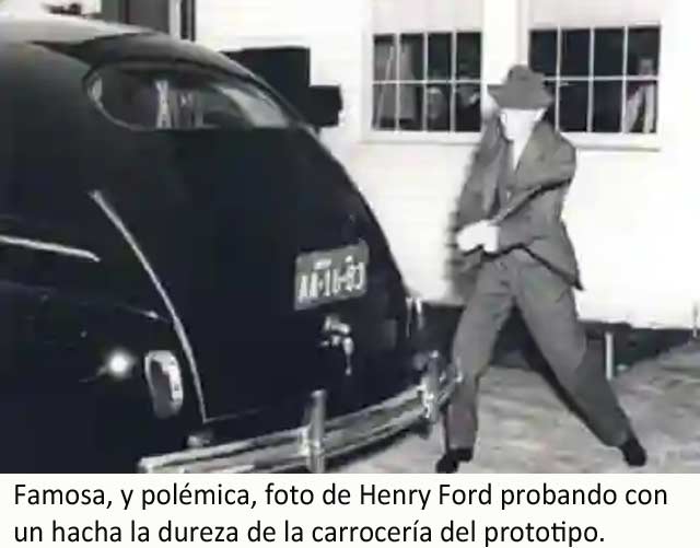 Prueba con hacha de Henry Ford en el Ford de Soya.