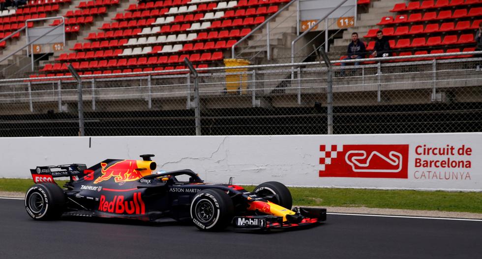 Daniel Ricciardo (RedBull), test de Montmeló