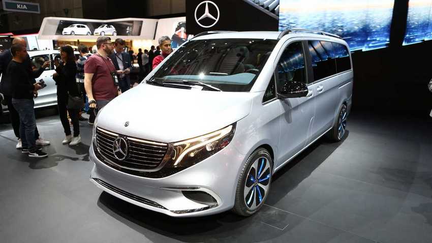 Mercedes EQV a rueda con el Salón de Ginebra