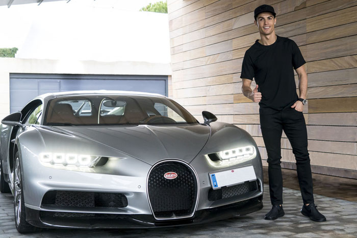 Cristiano Ronaldo, dueño del único Bugatti Chiron en España