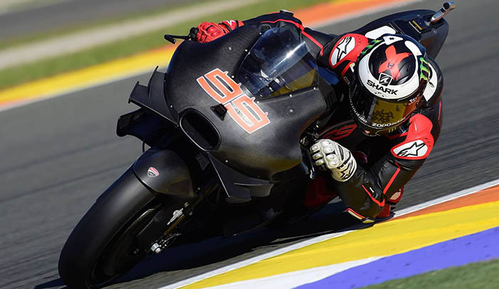 Jorge Lorenzo se estrena con Ducati todo de negro