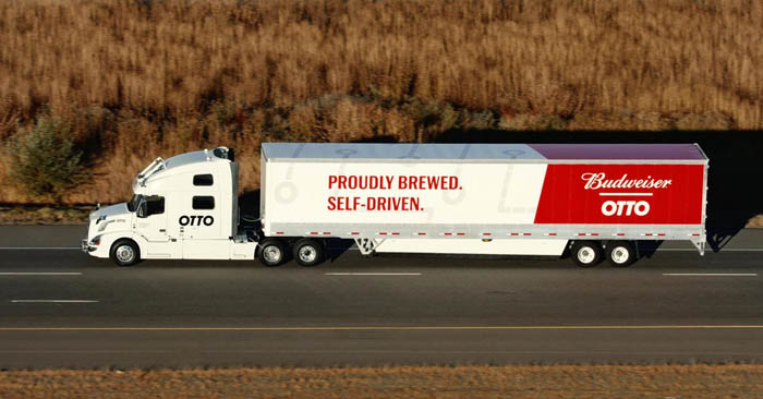 Primera entrega de un camión de cerveza autónomo termina con éxito