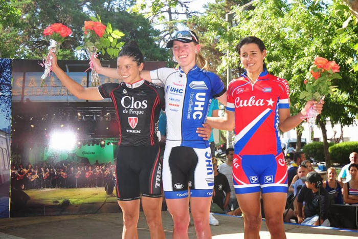 Cubana Arlenis Sierra terminó en el podio del Tour de San Luis