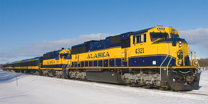En ferrocarril por Alaska