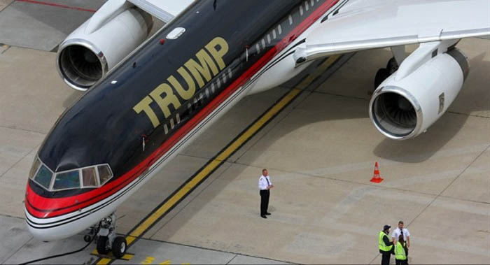 El avión de Donald Trump 