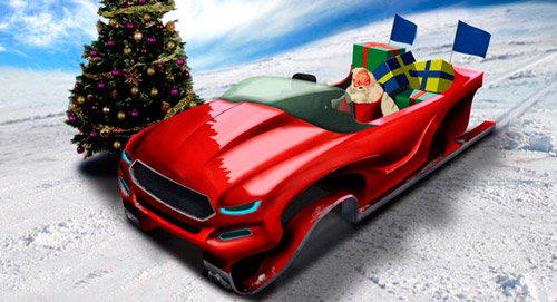 El super auto de Papá Noel