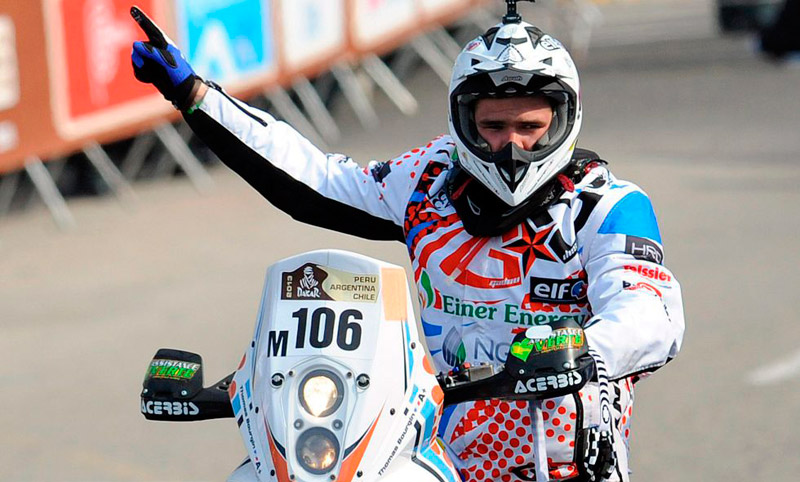 Muere el motociclista francés Thomas Bourgin en el Dakar 2013
