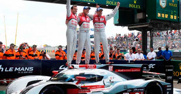Audi se impone en las 24 horas de Le Mans por quinta ocasión consecutiva