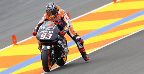 Marc Márquez cierra el test post-GP de MotoGP con el crono más rápido