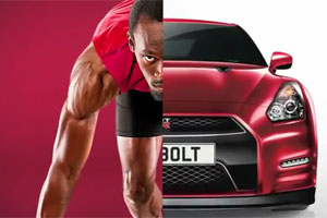 Usain Bolt y Nissan GT-R, un dúo a toda velocidad