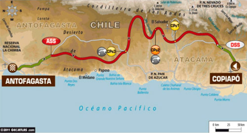 Dakar 2012: la octava etapa del Dakar desafiará al desierto