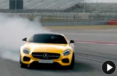 El Mercedes AMG GT se luce en el Circuito de las Américas
