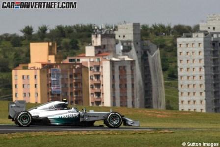 Rosberg sale vencedor de la batalla con Hamilton en el GP de Brasil