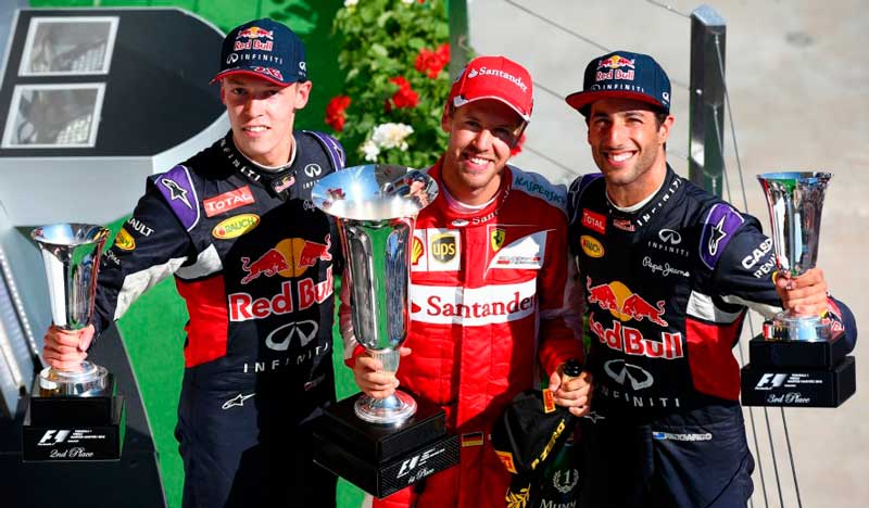 GP de Hungría: Ferrari a lo más alto escoltado por Red Bull