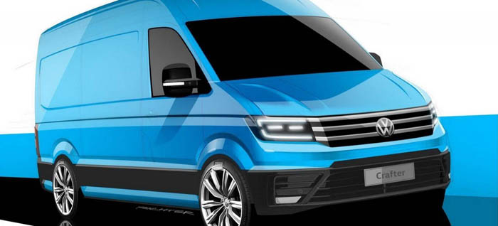 La Volkswagen Crafter 2017 se deja ver camino a Frankfurt