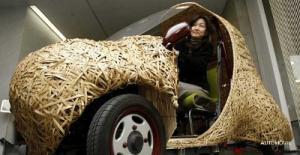 BamGoo, un auto eléctrico fabricado con bambú