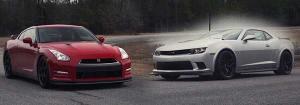Chevrolet Camaro Z/28 vs Nissan GT-R Track Edition en vídeo