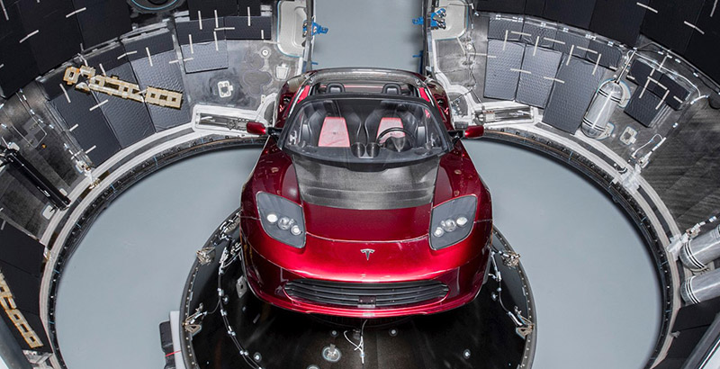 Tesla Roadster enviado al espacio