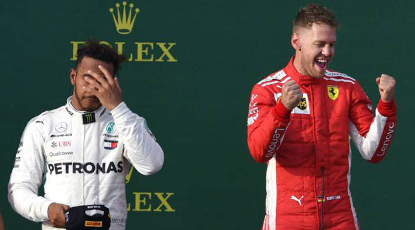 Vettel y Hamilton