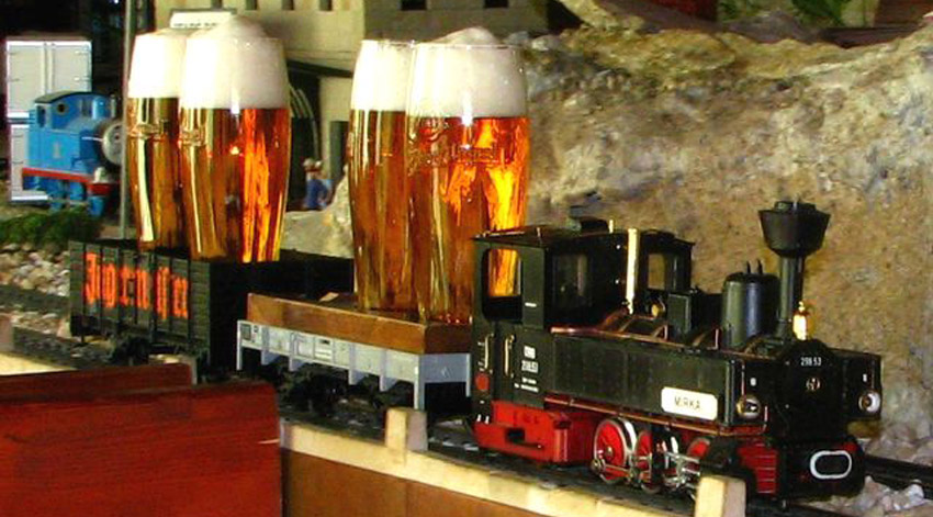 Trenes que sirven cerveza