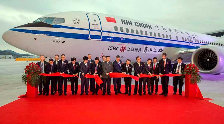 Ceremonia de Boeing Commercial Airplanes con China