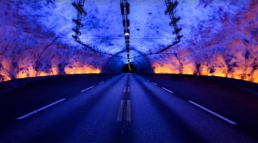 Los cinco túneles de carretera más largos