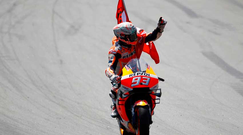 Marc Márquez se quedó sin rivales en Montmeló