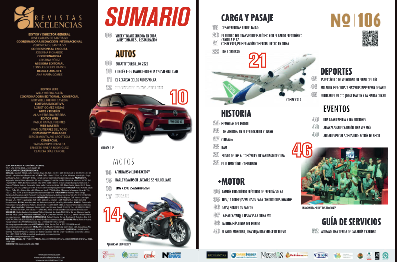 Edición 106 de Excelencias del Motor