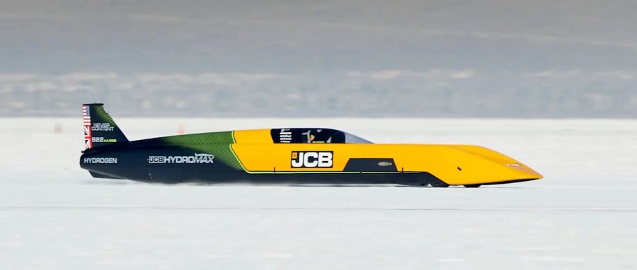 JCB Hydromax: el vehículo de hidrógeno que supera los 600 km/h