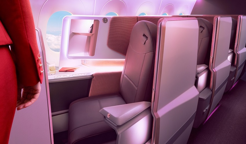 La opción “Upper Class Suite” es lo último que Virgin Atlantic ofrecerá a sus clientes en la nueva aeronave A-350-1000