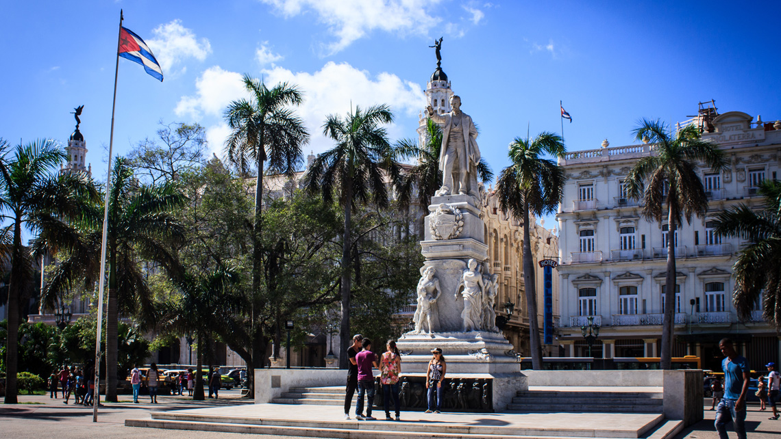 Parque Central, una de las secciones del Paseo del Prado