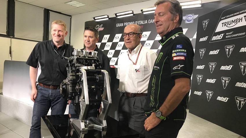 Presentación del motor tri-cilíndrico Triumph para Moto2