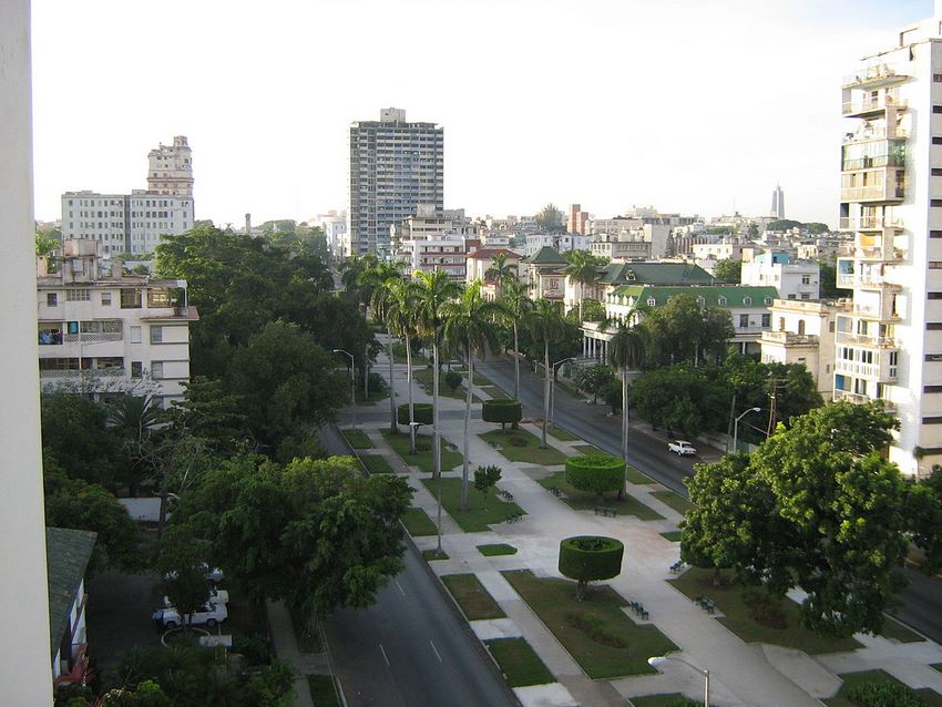 La calle G foto desde un balcon