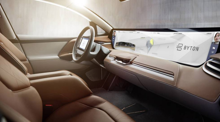 Byton Concept SUV, vista interior