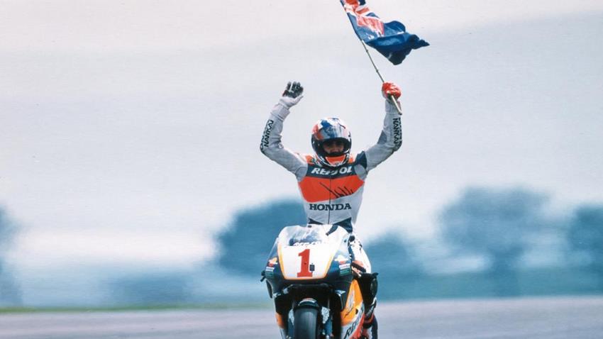 Mick Doohan en su Honda