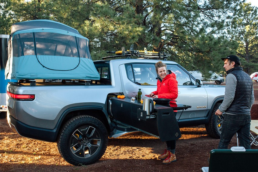 Rivian R1T, la pick-up eléctrica para acampar