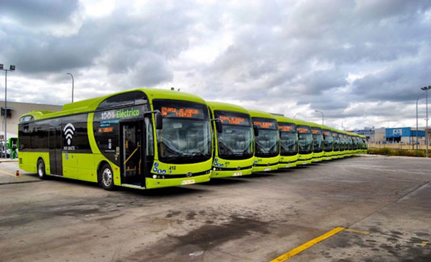 Autobuses eléctricos BYD a Madrid