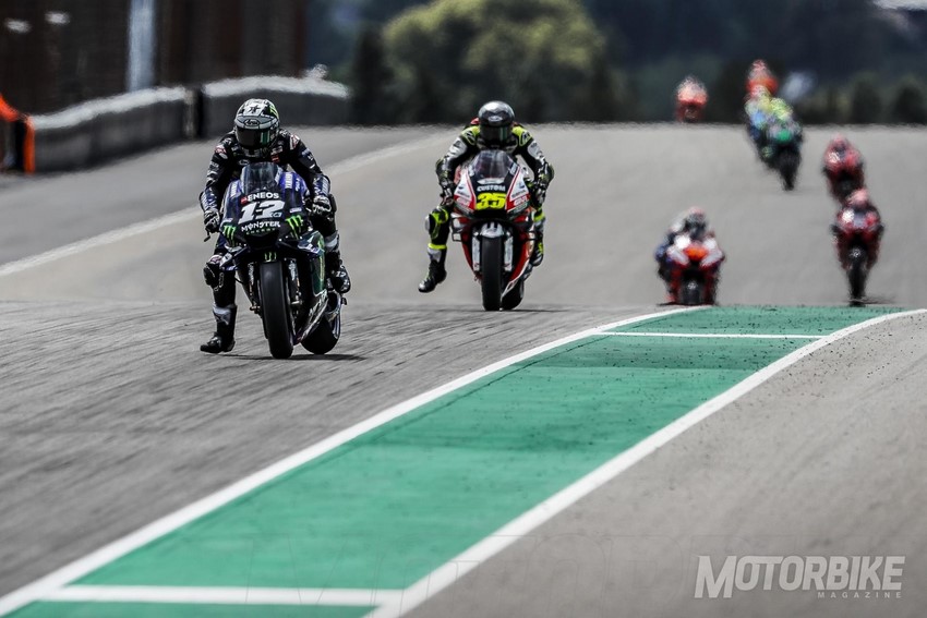 Maverick Viñales no pudo sacar crédito a la situación con su Yamaha y se quedó segundo