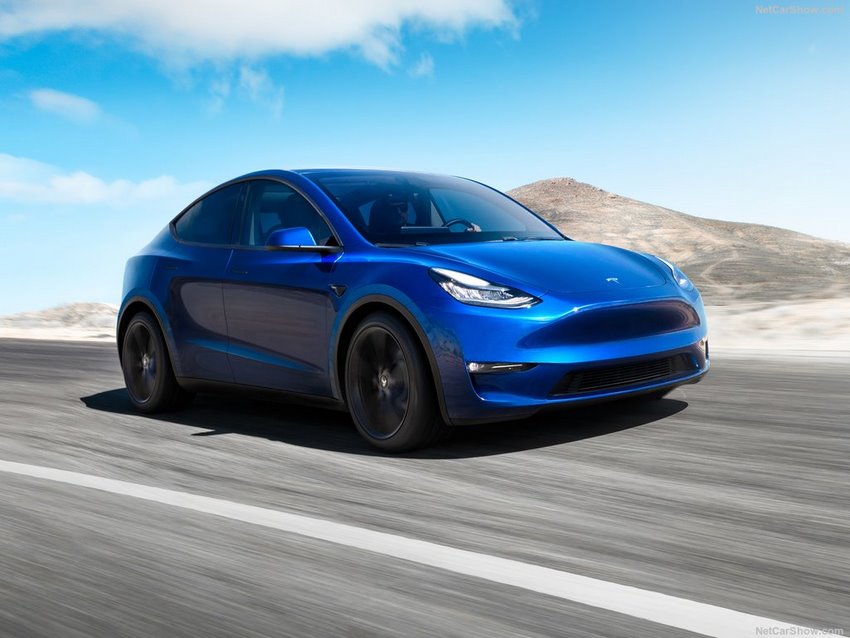 Tesla Model Y, vista lateral