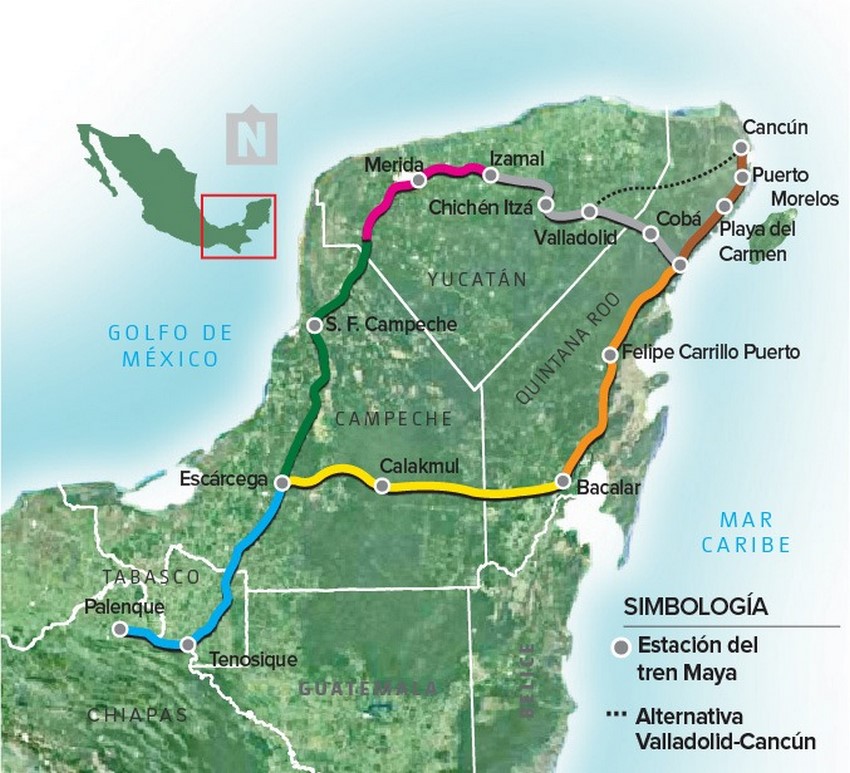 El Tren Maya. Ruta.