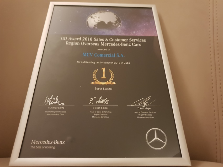 Premio a MCV Comercial S.A