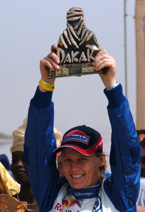 Jutta Kleinschmidt se convierte en la primera mujer que gana el Rally Dakar
